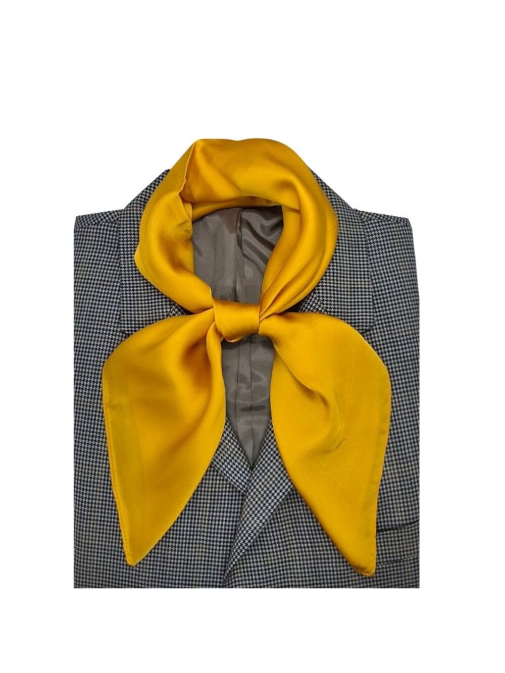 ✨Bandana Silky Soft Square Scarf Mustard Yellow Hiyab Neckerchief Shawl headband